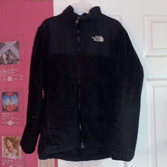 NORTHFACE BLACK ZIP UP JACKET!! - Picture 5 of 8
